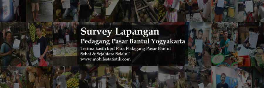 Sebar Kuesioner Pedagang Pasar Tradisional Bantul Yogyakarta