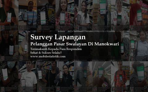 Sebar Kuesioner Pelanggan Pasar Swalayan Di Manowari, Papua Barat