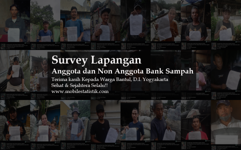 Sebar Kuesioner Nasabah Bank Sampah di Bantul, Yogyakarta