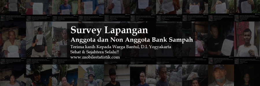 Sebar Kuesioner Nasabah Bank Sampah di Bantul, Yogyakarta